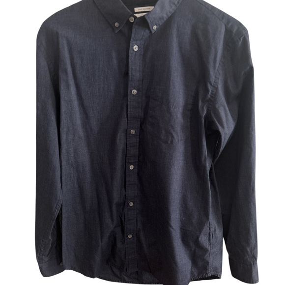 J.Crew Men's Navy Button-Up Shirt - Picture 1 of 2